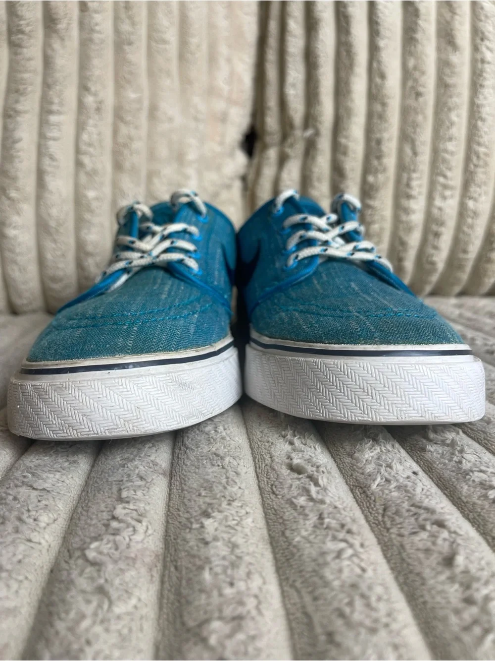 Nike SB Stefan Janoski Blue Canvas Skate Shoes Men’s Size 5 Youth - Picture 7 of 9